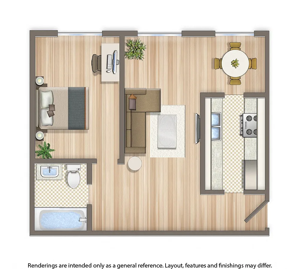 Floor plan 1 Bedroom