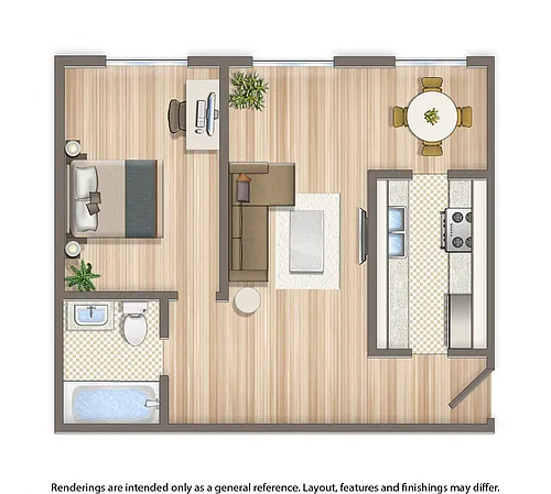 Floor plan 1 Bedroom