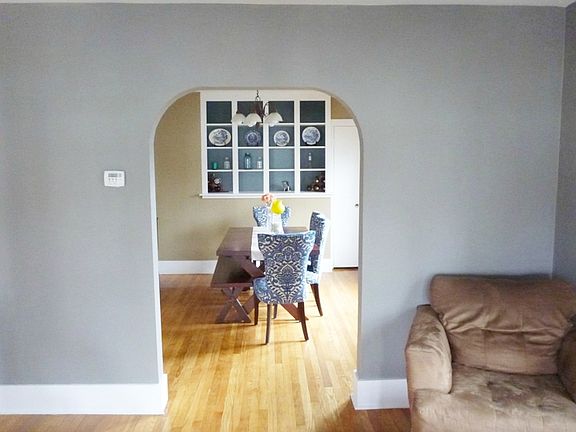 A peek at the classic archway leading into the Dining Room