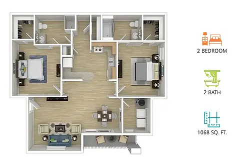 Floor plan 2X2