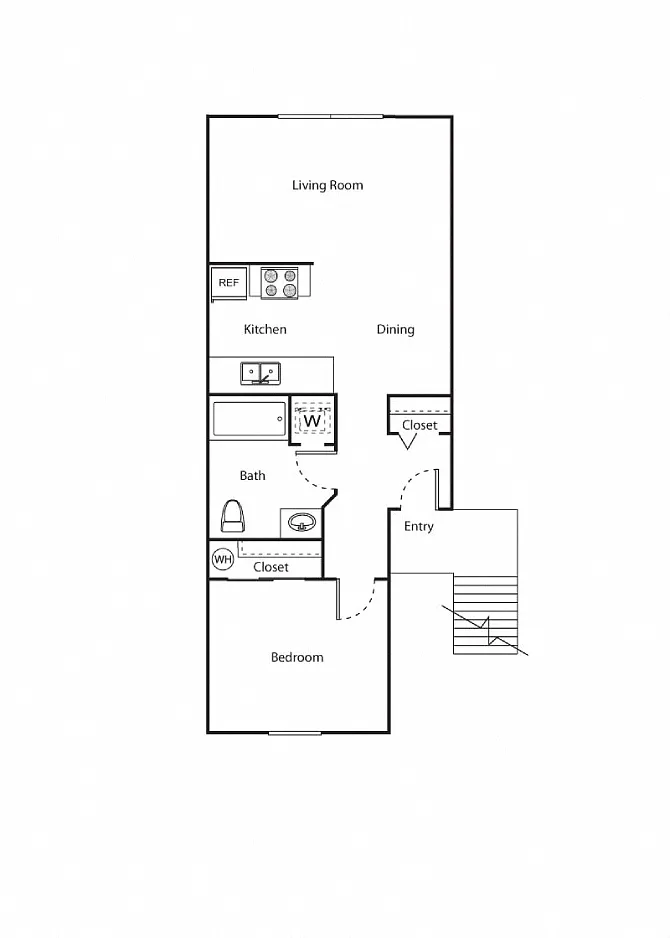 Floor plan 1 Bedroom