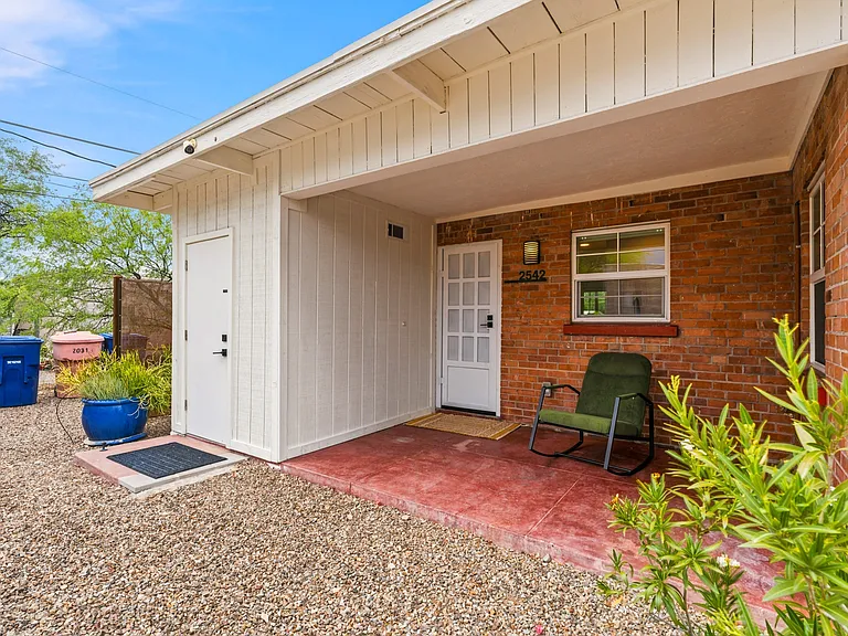 Back porch by laundry room