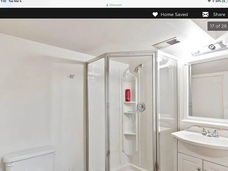 3/4 bath in basement