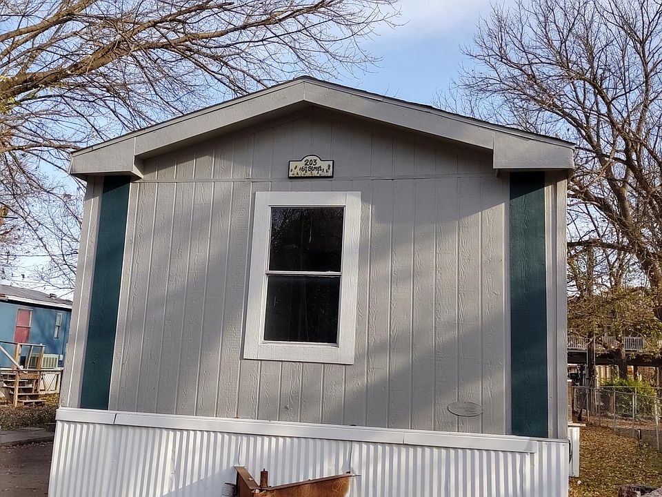 Front of mobile home