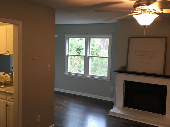 Awesome wood burning fireplace !