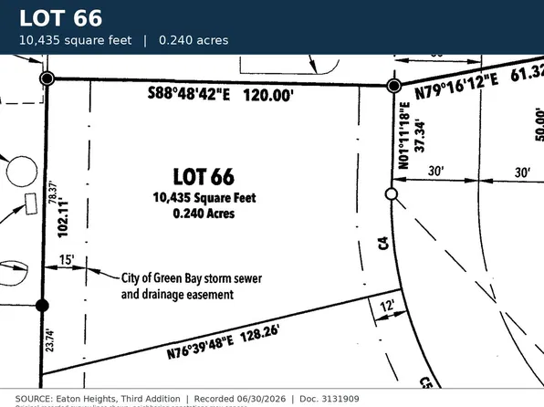 Mendota Dr #66, Green Bay, WI 54311