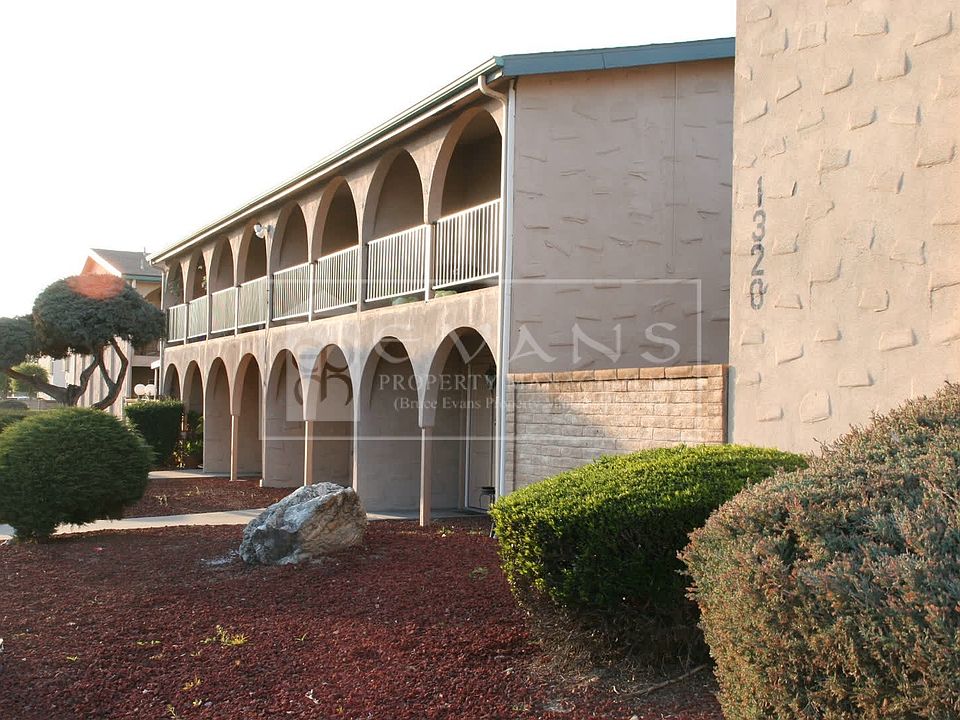 Front of apartments