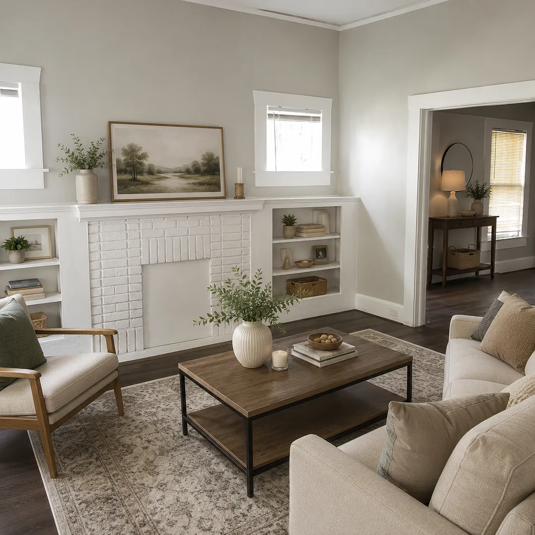 Spacious 3BR/2BA Rental with Hardwood Floors & Updated Living Room — Photo 2