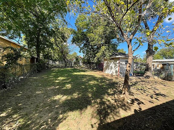 Large back yard