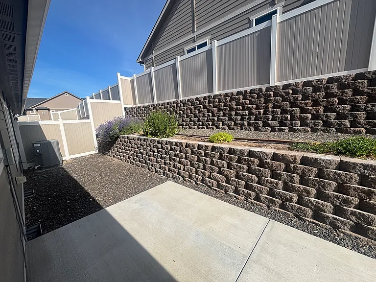 Back Patio with Flower Garden Terrace