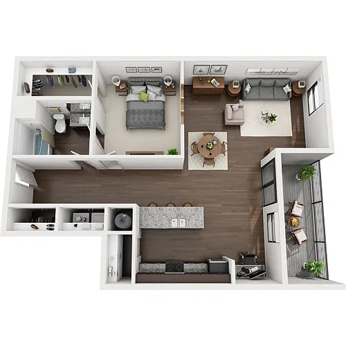 Floor plan 1-H