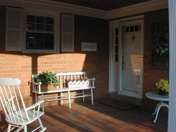Inviting front porch