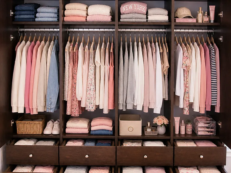 Larger bedroom closet