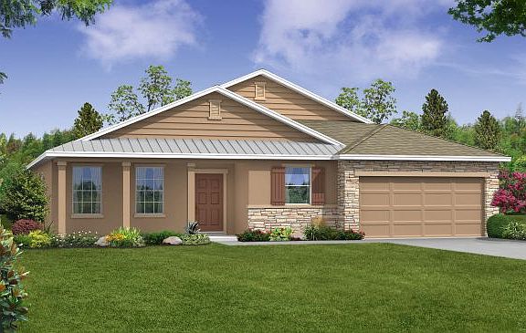 Elevation A Opt Metal Roof Stone Accent