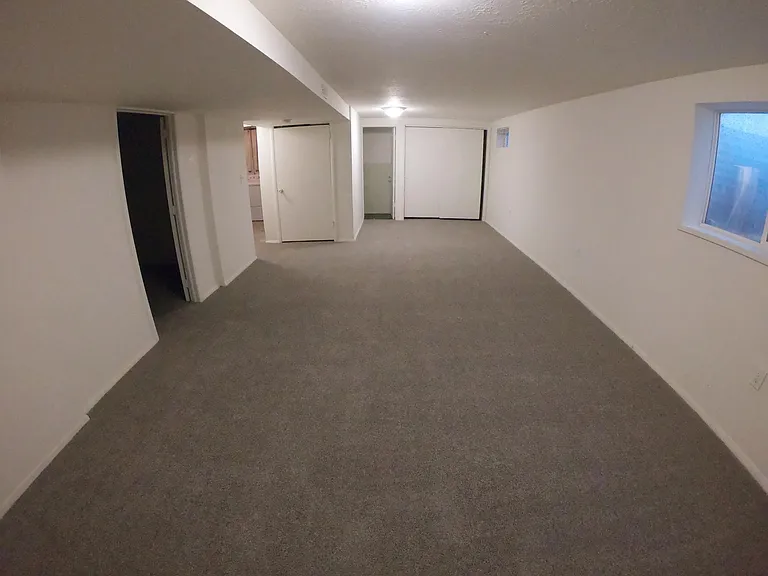 Downstairs living area (new carpet and paint)