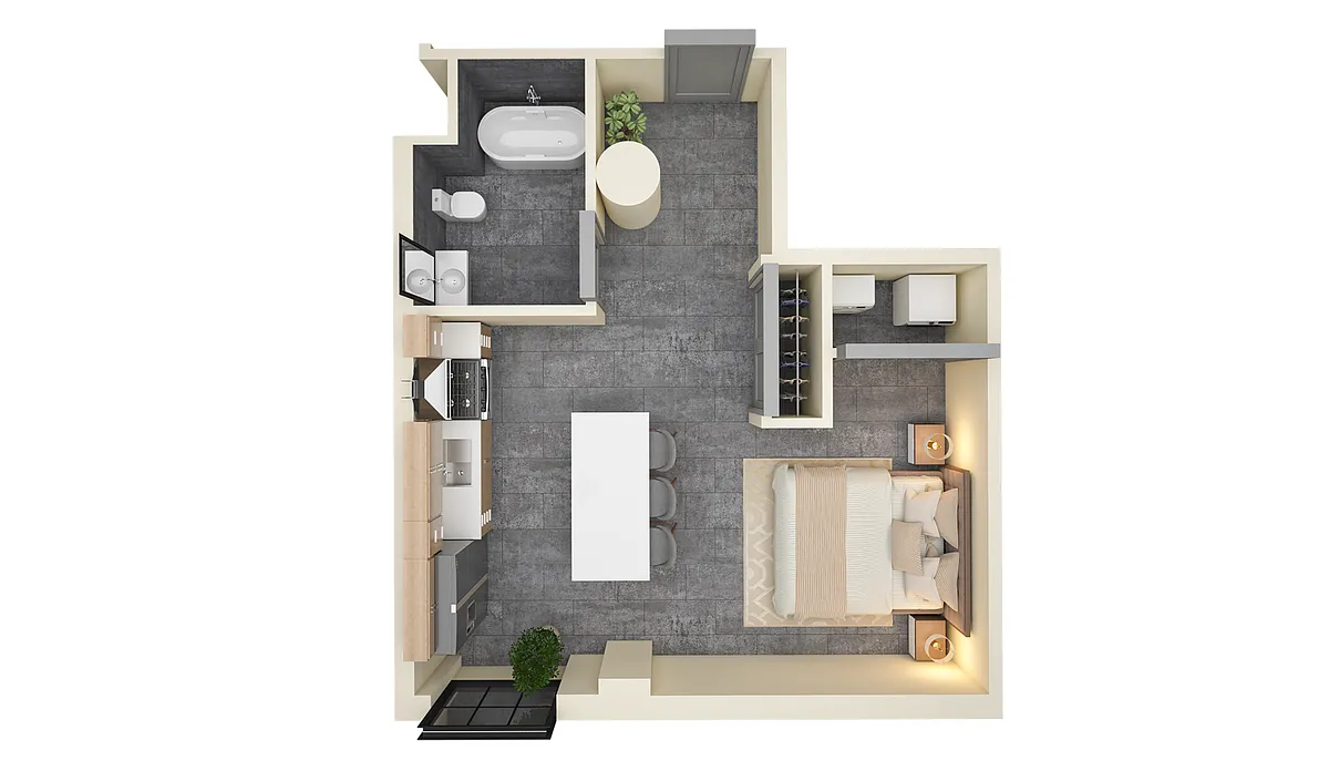 Floor plan Studio C