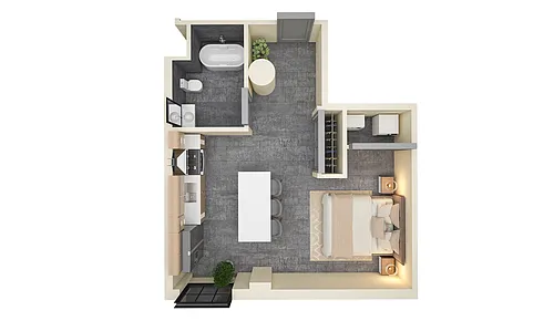 Floor plan Studio C