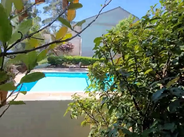 A Look at the Pool from the Patio Garden 
Beautiful Peaceful Tranquil