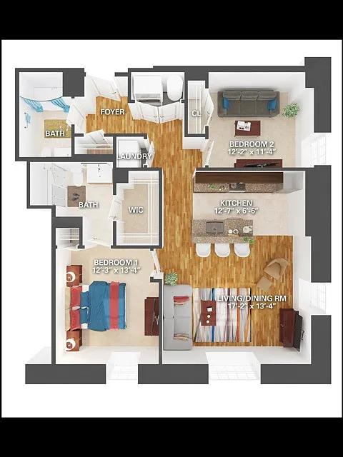 Floor plan Gold River