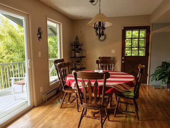 Dining with door to deck