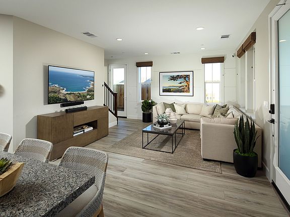 Sea House Plan 4 Model Home Great Room