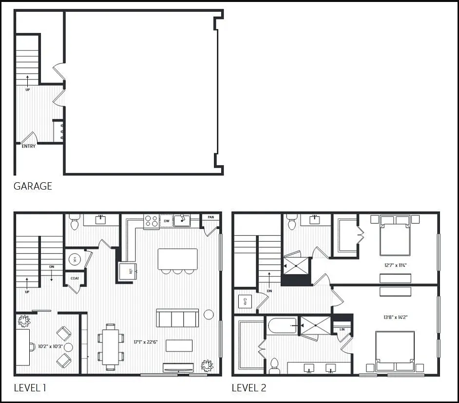2 bed, 2.5 bath, 1829 sqft, $2,815 — Photo 1