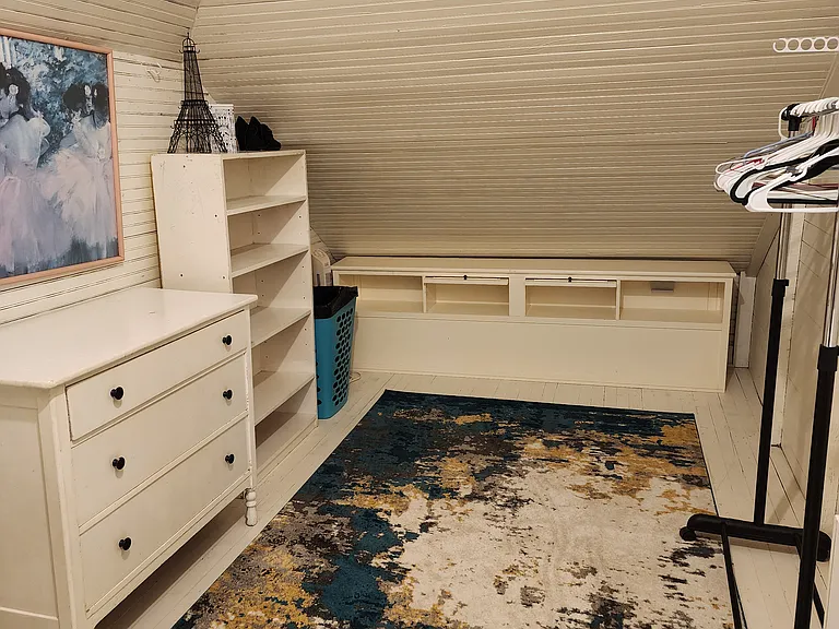 Large closet space in Bedroom 1