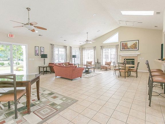 Clubhouse with fireplace