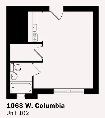 Floor plan studio 102