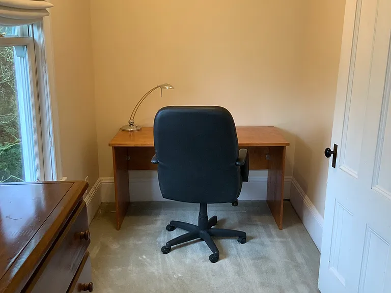 Office space attached to second floor bedroom