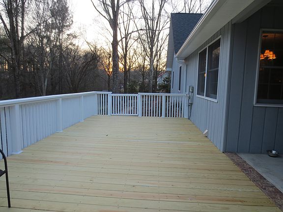 Newly floored deck