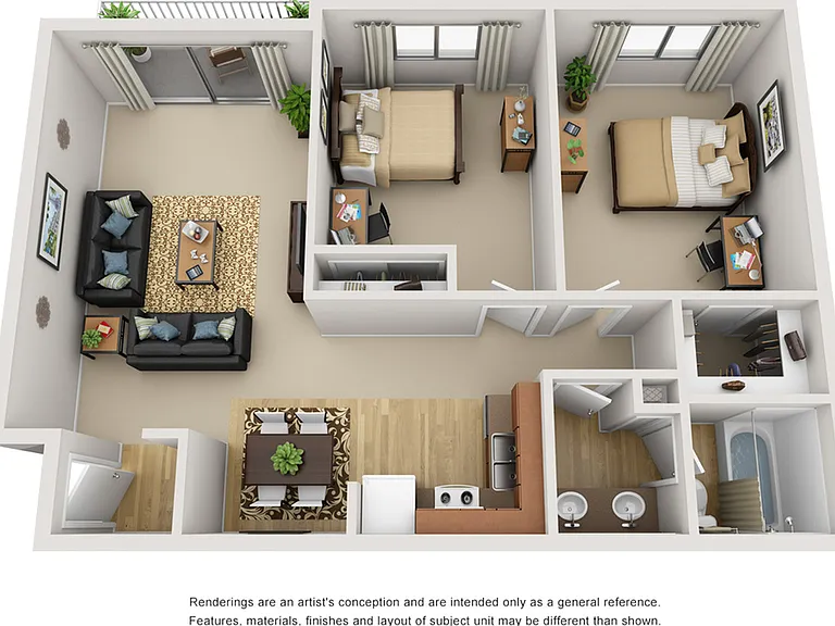 2 Bedroom | 1 Bathroom 2 Bedroom | 1 Bathroom
