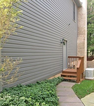 Personal walkway to side entrance