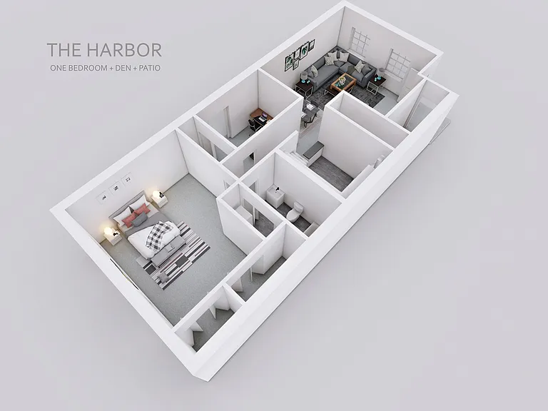 The Harbor - One Bedroom + Den + Patio The Harbor - One Bedroom + Den + Patio