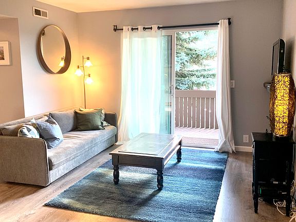 Living room onto patio