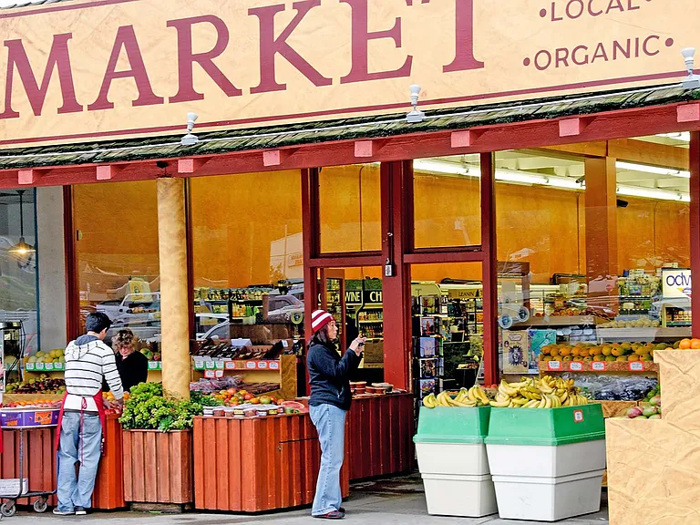 Head to the market at Rockaway Beach