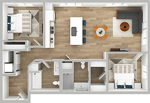 Floor plan The River
