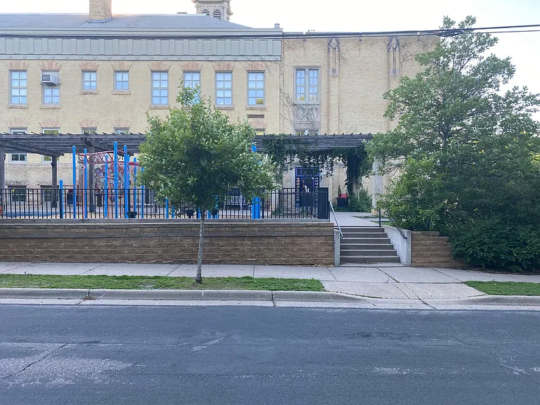 Pratt elementary school across the street.