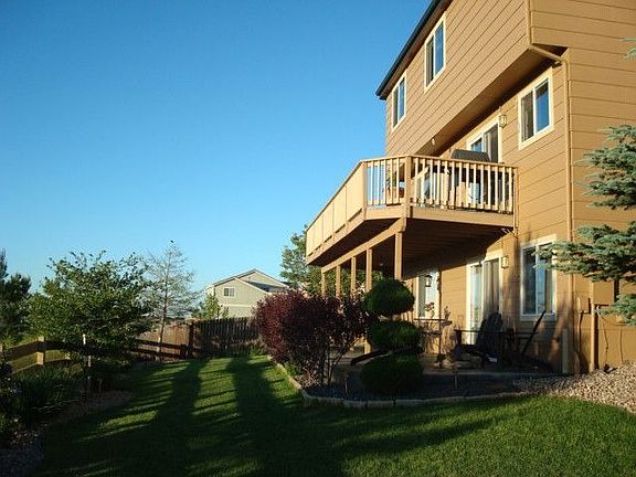 Large back yard on open space