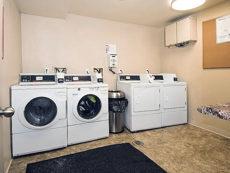Effortless living with a convenient laundry facility_because your time is valuable.