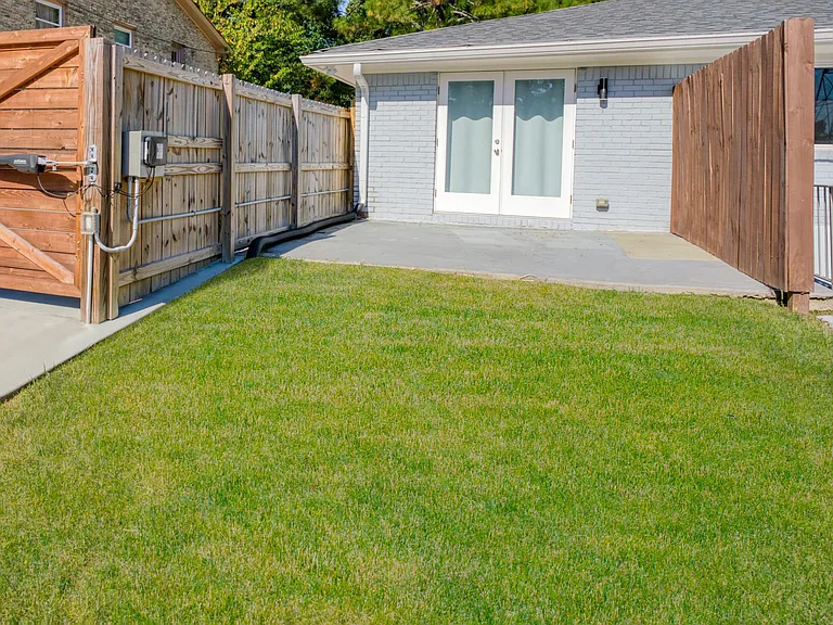 Inviting private patio, perfect for relaxing or outdoor dining.