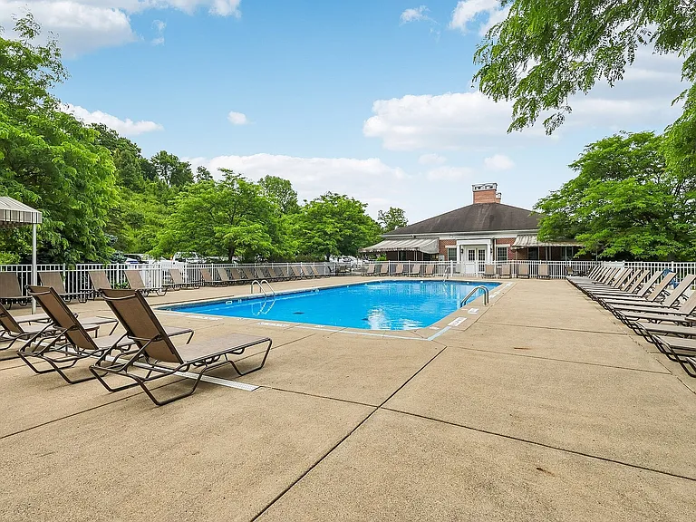 Inviting outdoor pool area