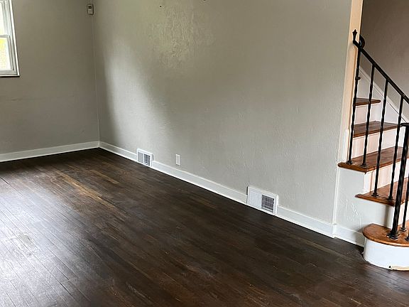 Living room view toward stairs