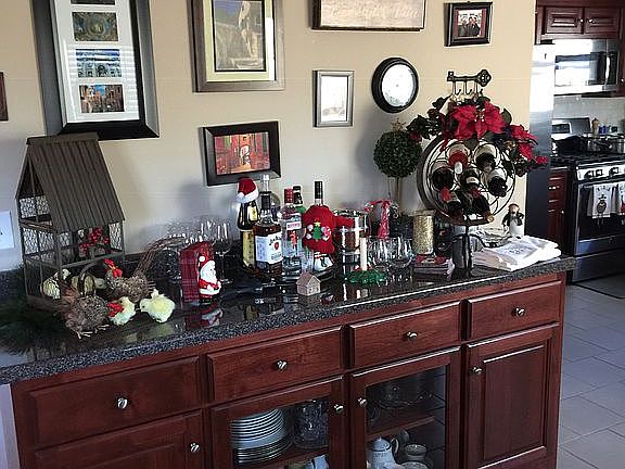 Custom Glass front Cabinents