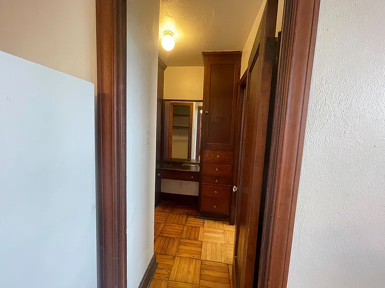 View from main room into dressing room.