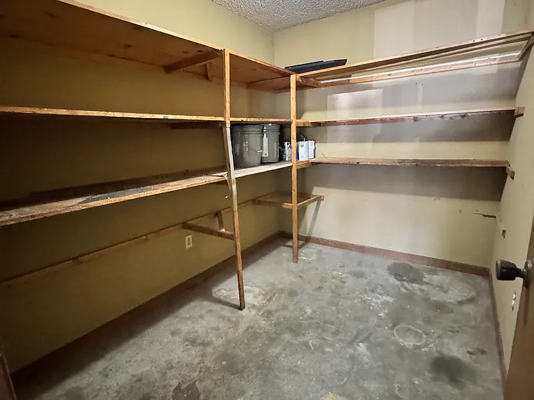 Huge storage room in garage
