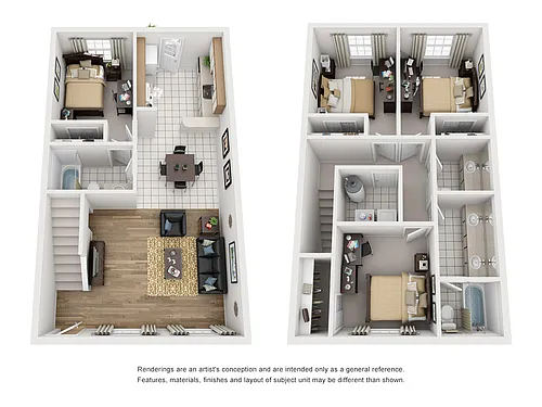 Floor plan 4 Bedroom 2.5 Bathroom