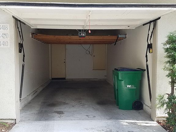 One-car attached garage