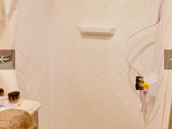 shower in the bathroom