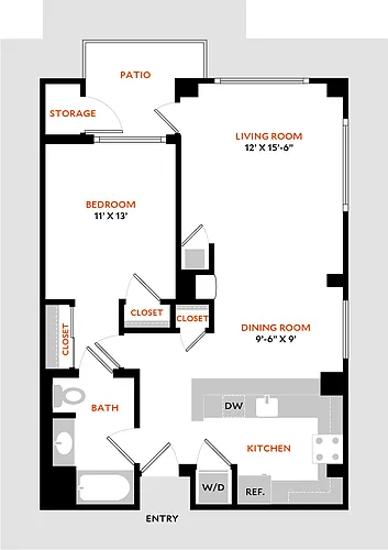 Floor plan Plan 1C